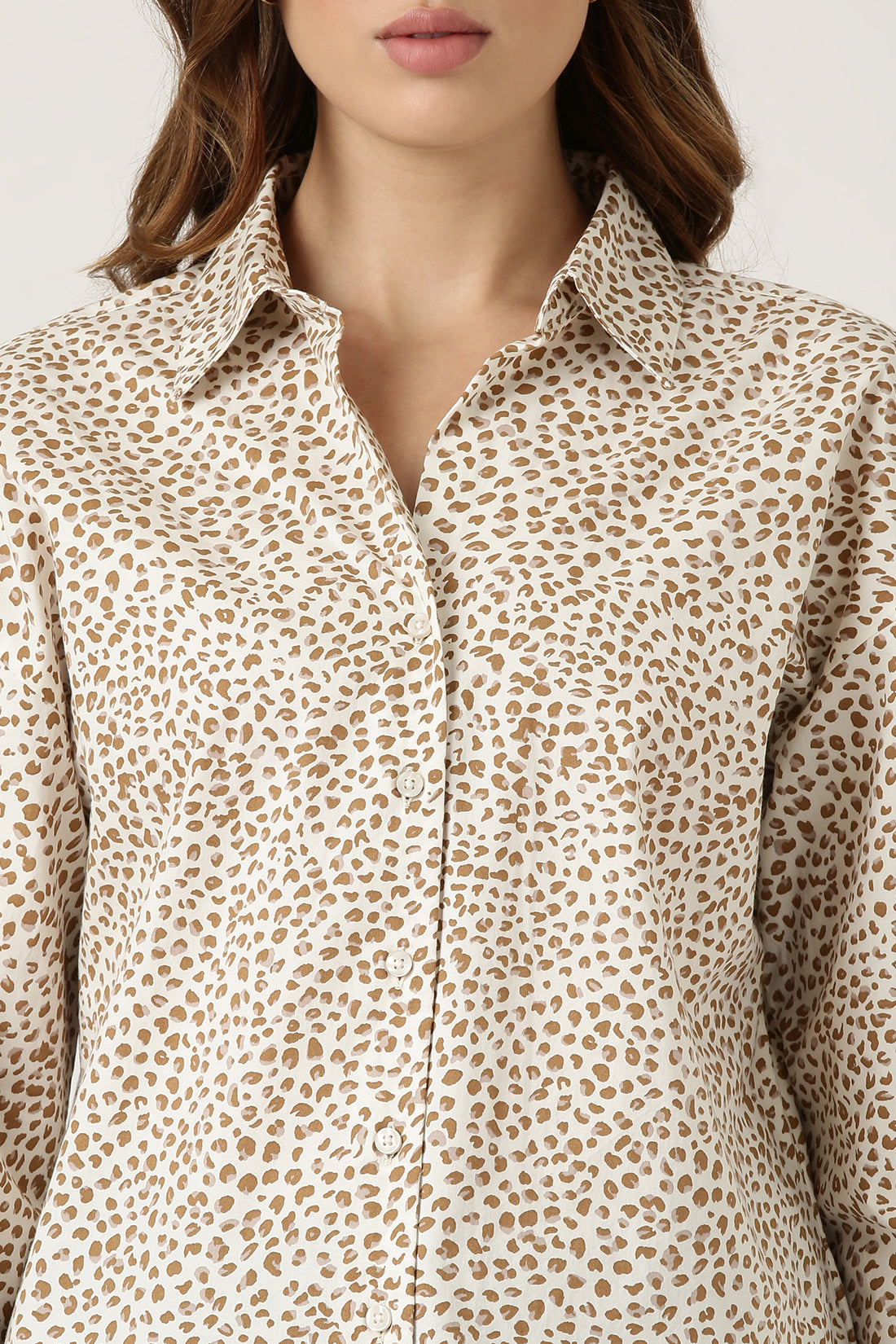 Savanna Chic Oversized Printed Shirt
