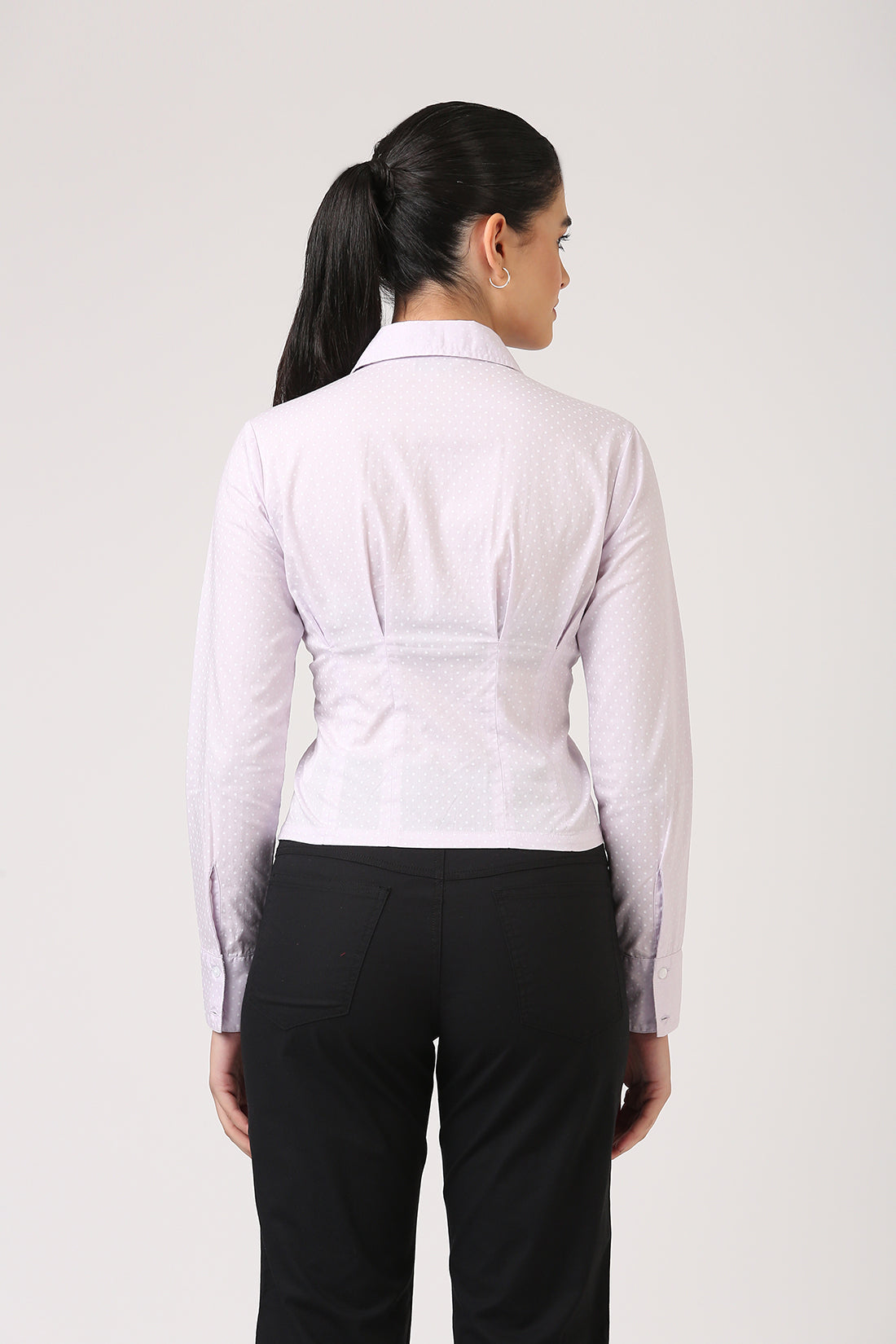 Pleated Spot Shirt