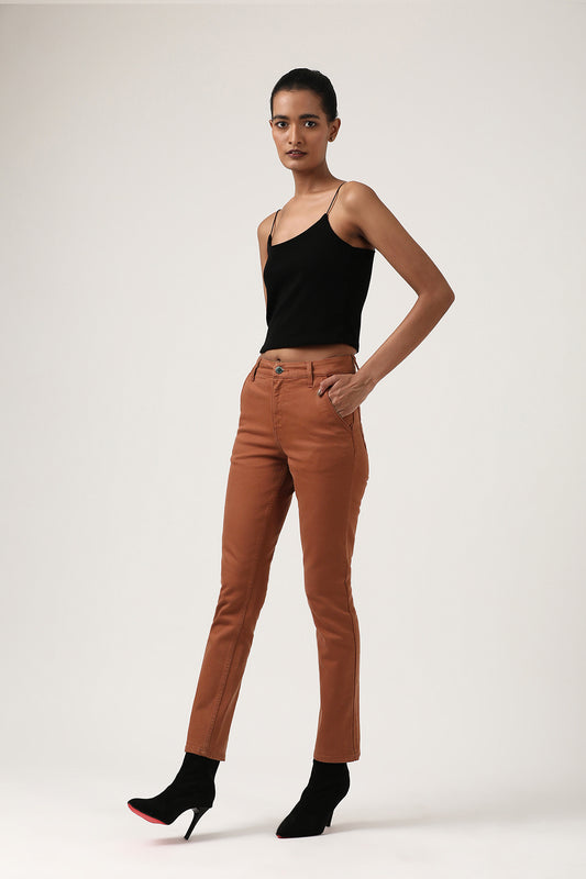 Rust Slim Fit Jeans