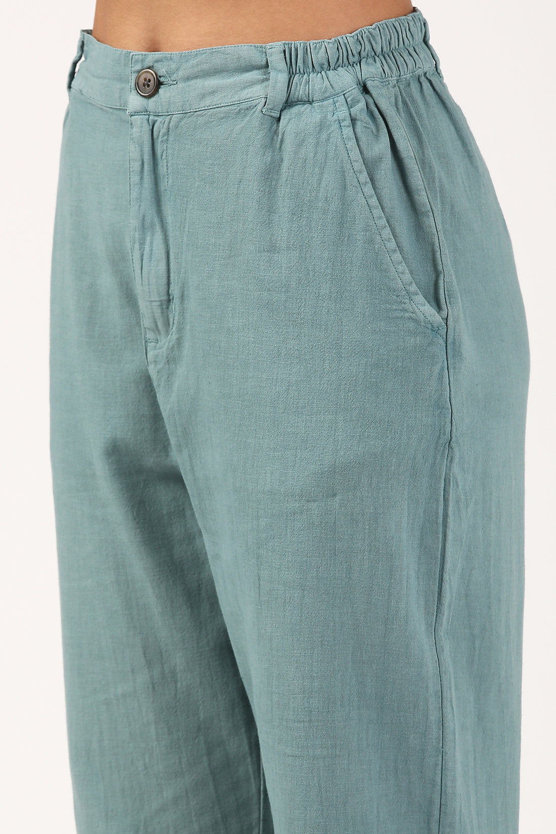 Teal Soft Linen Pant