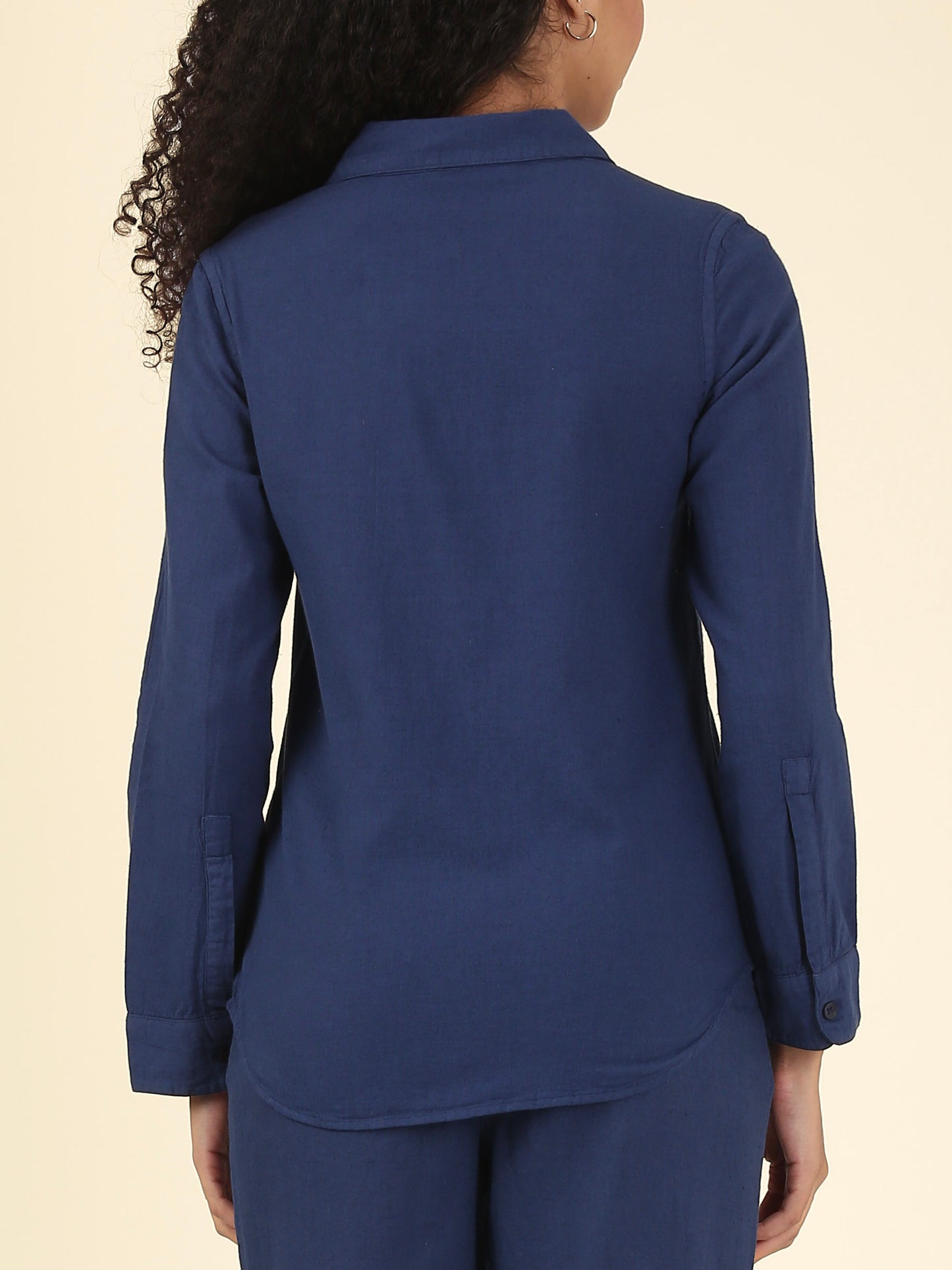 Linen Shirt Classic Fit - Midnight Blue