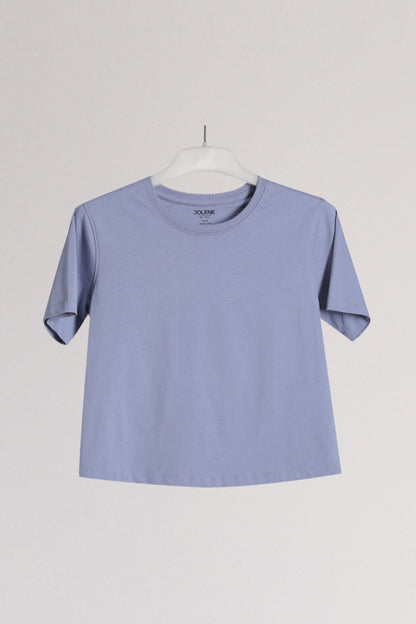 Stone Blue Solid T-shirt