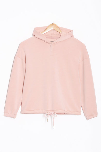 Pink Sweatshirt with Hoodie