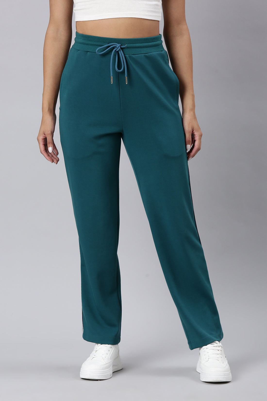 Green Straight Track Pant