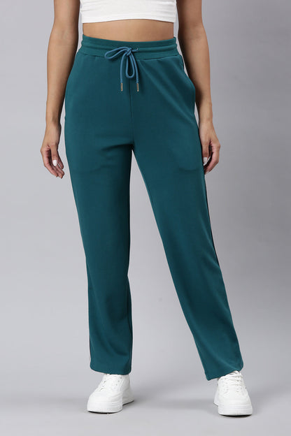 Green Straight Track Pant