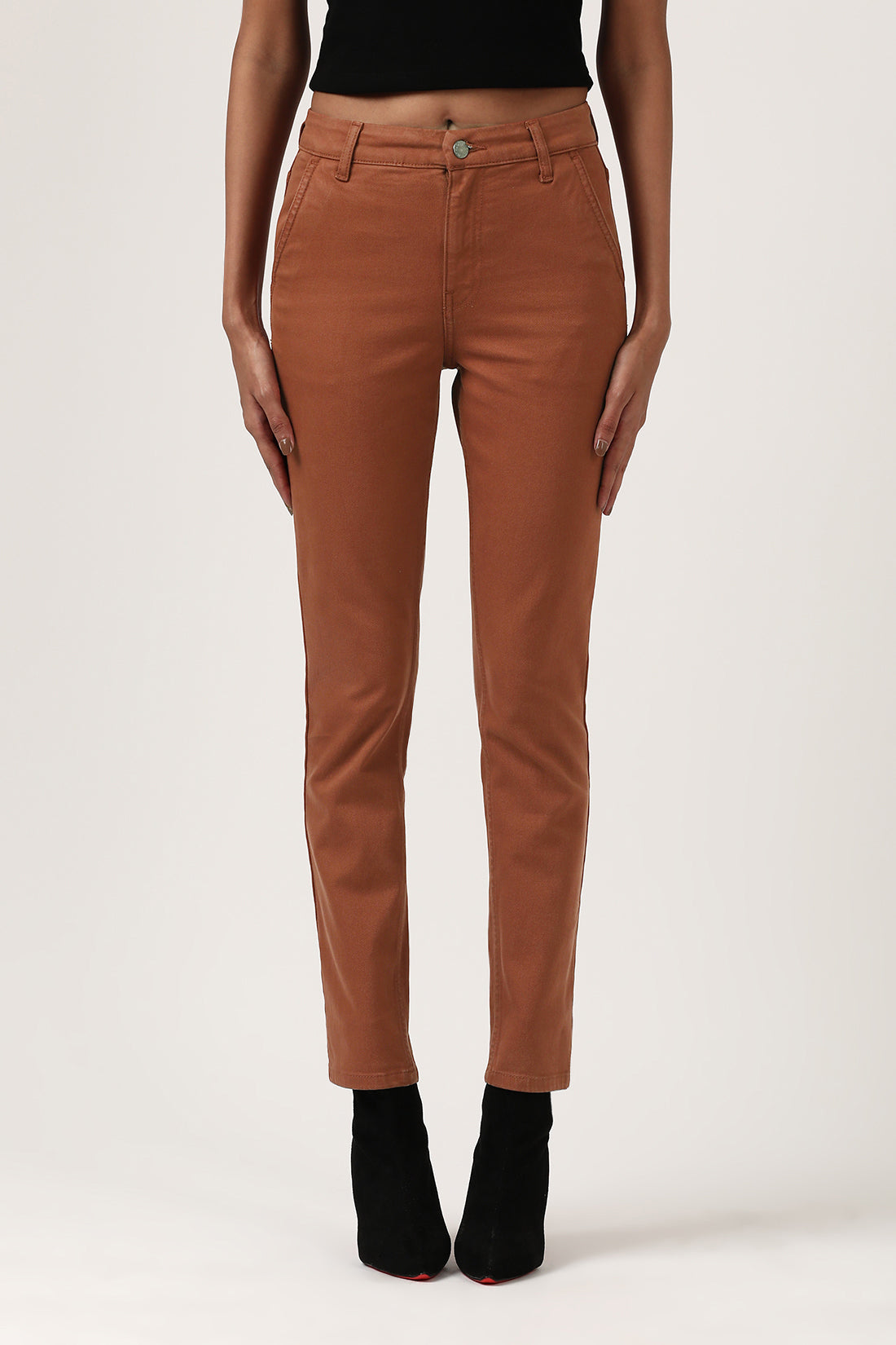 Rust Slim Fit Jeans