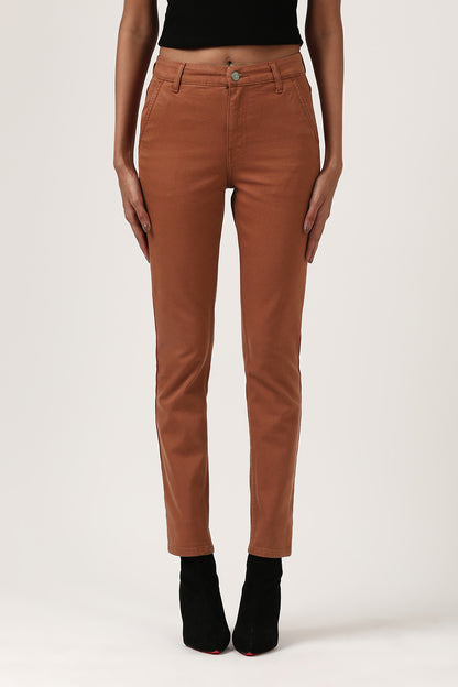 Rust Slim Fit Jeans