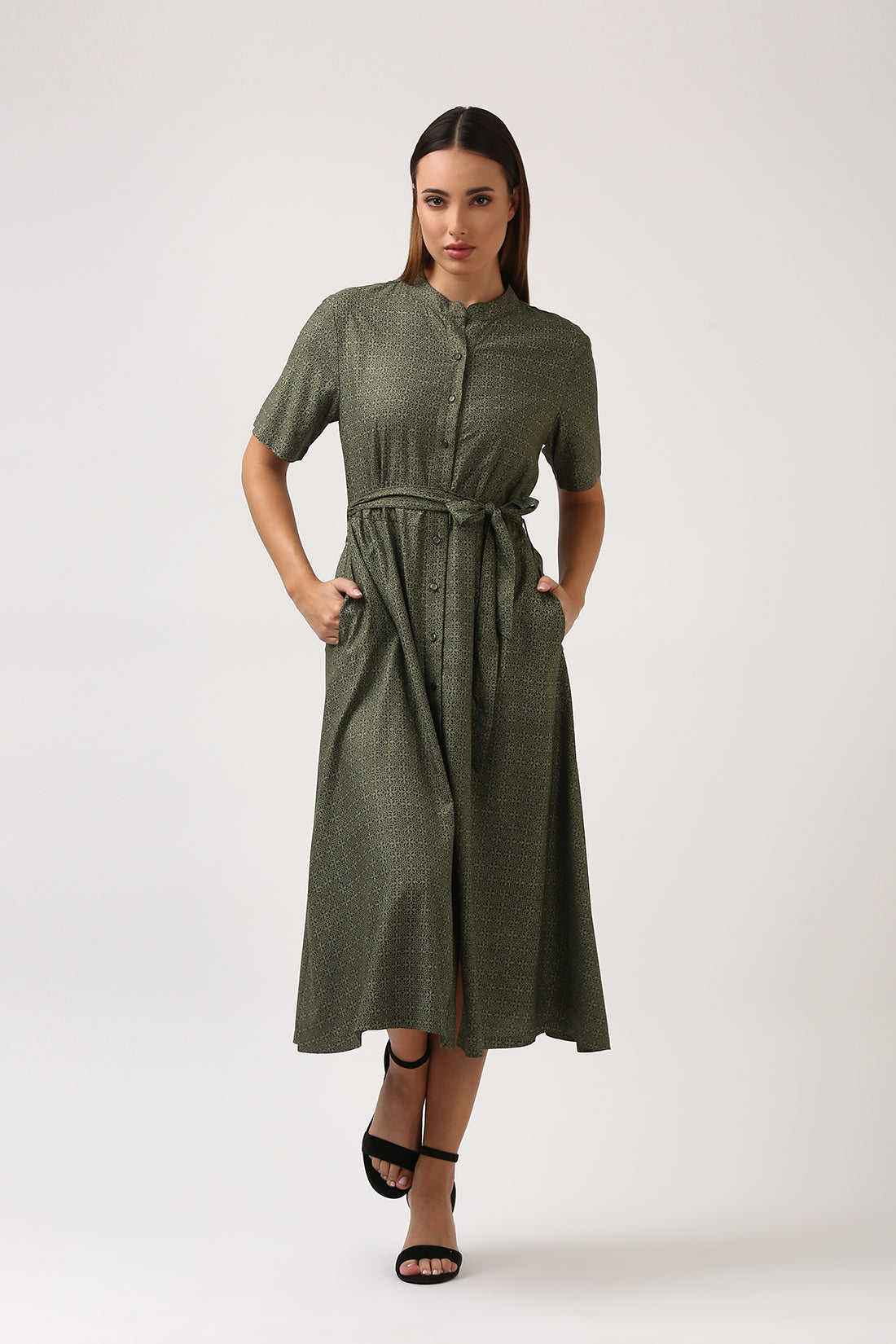 Olive Placket Dress