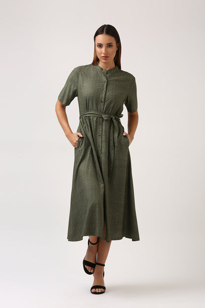 Olive Placket Dress