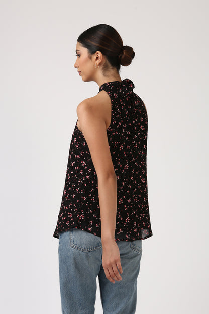 Summer Bloom Halter Neck Top