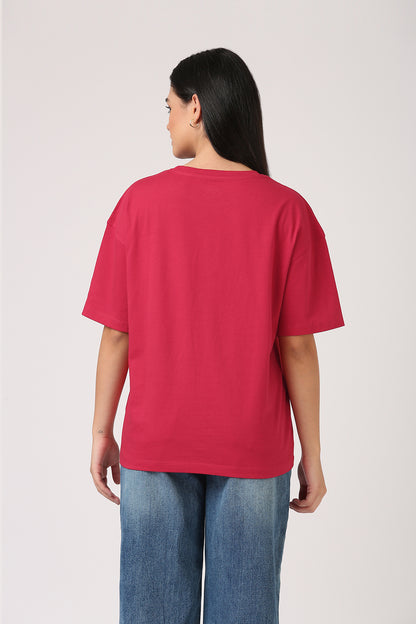Cotton Oversized Cherry T-Shirt