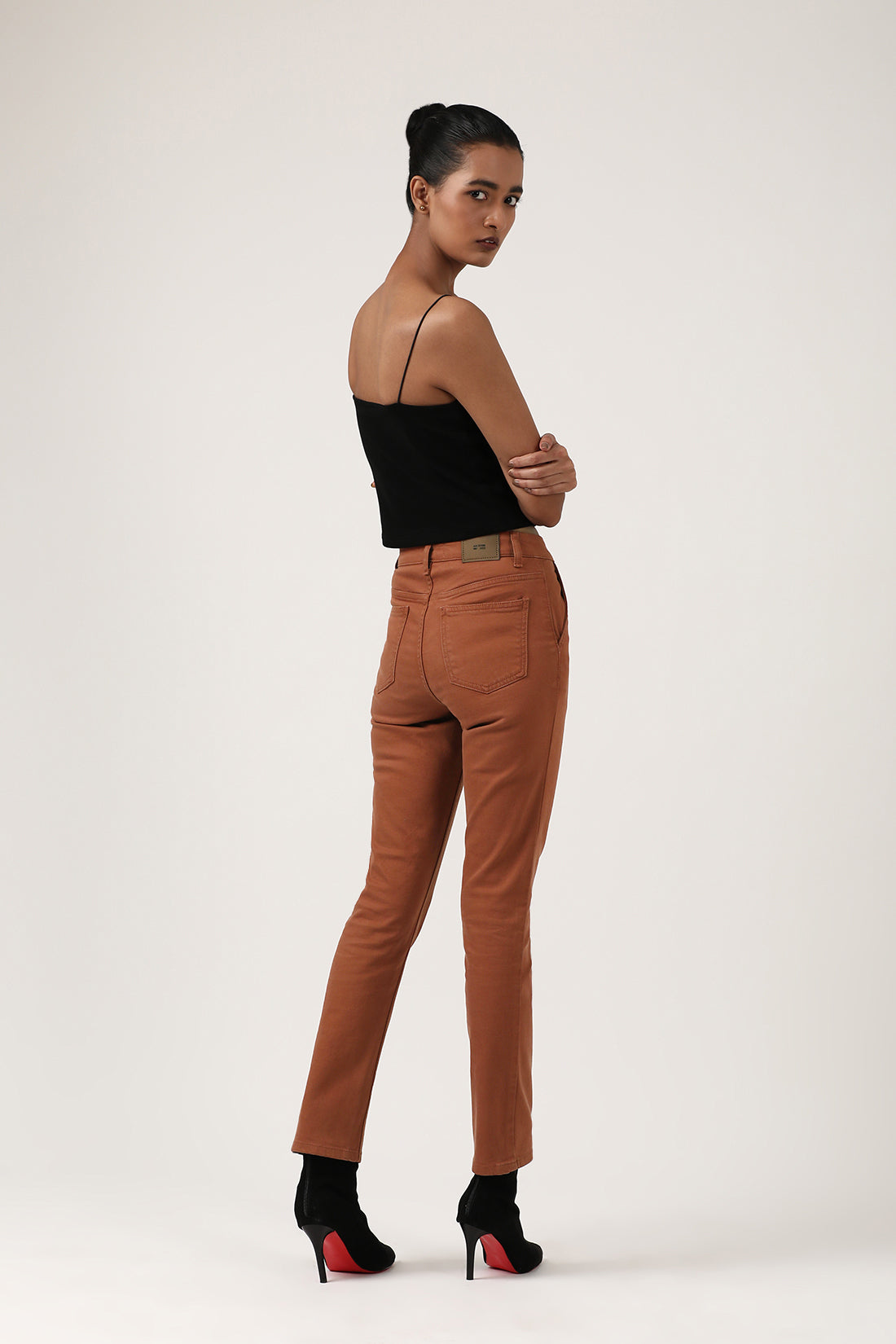 Rust Slim Fit Jeans