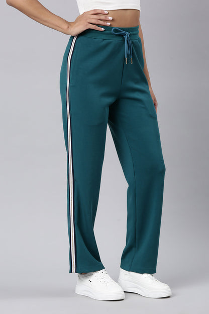 Green Straight Track Pant