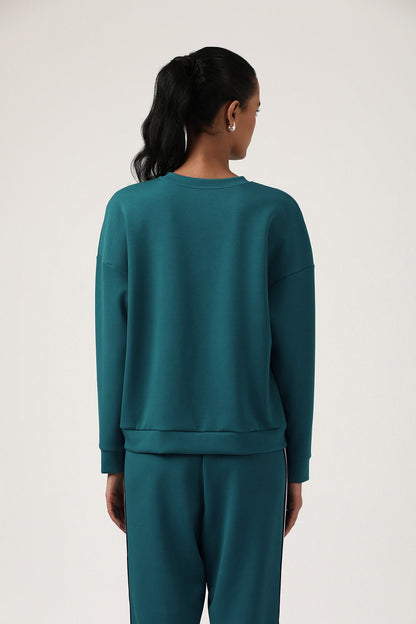 Green Round Neck Sweatshirt