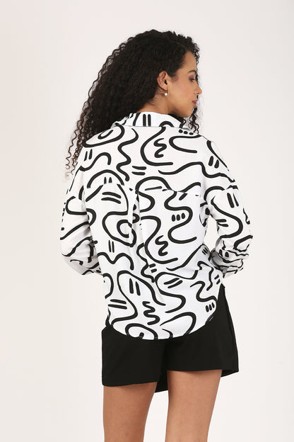 Trait Noir Printed Shirt