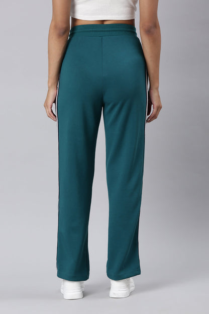 Green Straight Track Pant