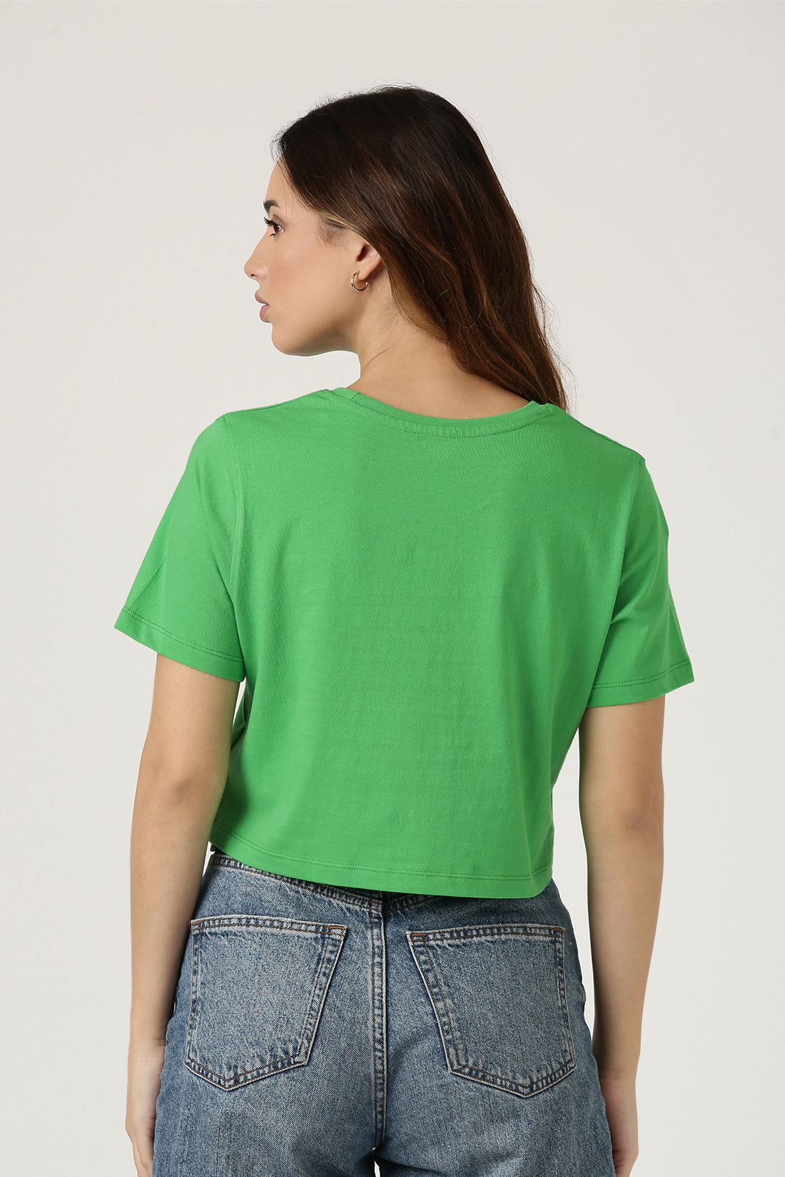 Green T-shirt with caption