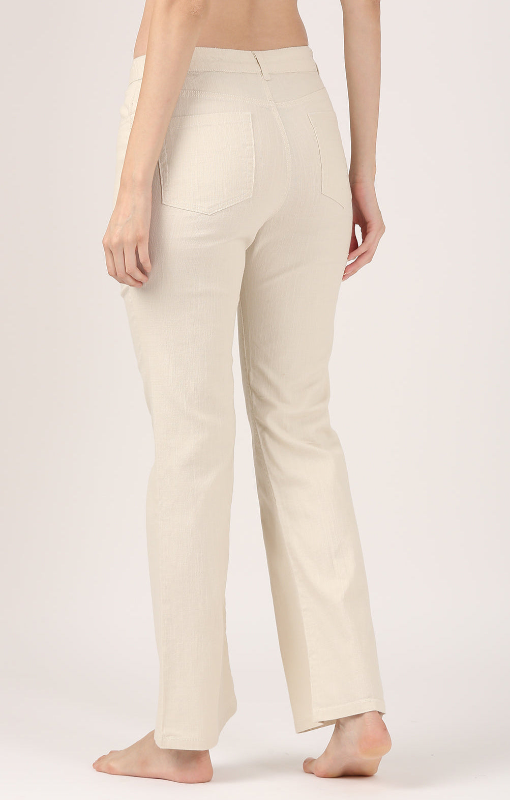 Stone Soft Form Flare  Stretch Cotton Pant