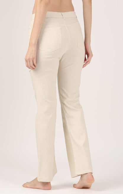 Stone Soft Form Flare  Stretch Cotton Pant