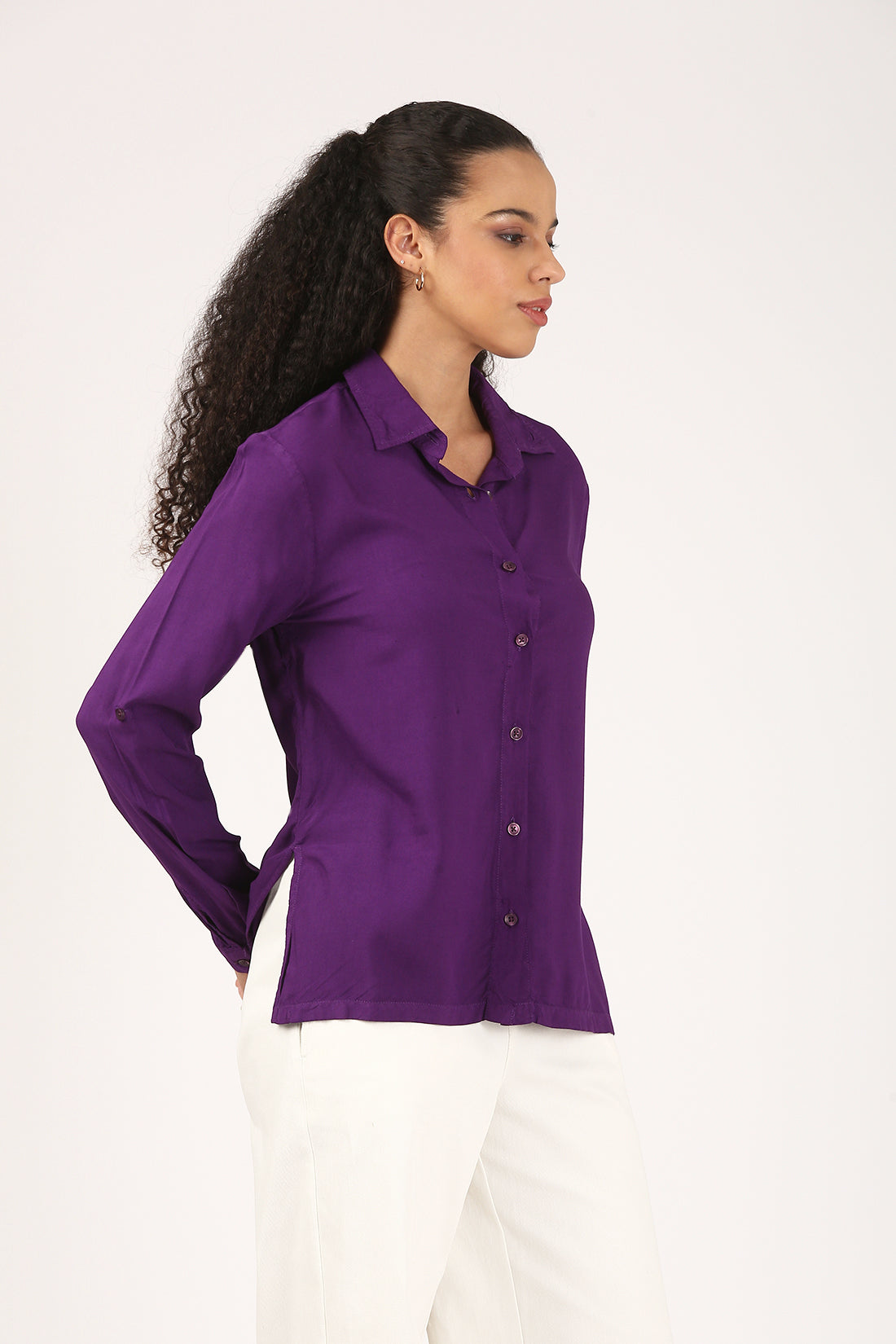 Regalia Amethyst Viscose Shirt