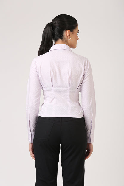Pleated Spot Shirt