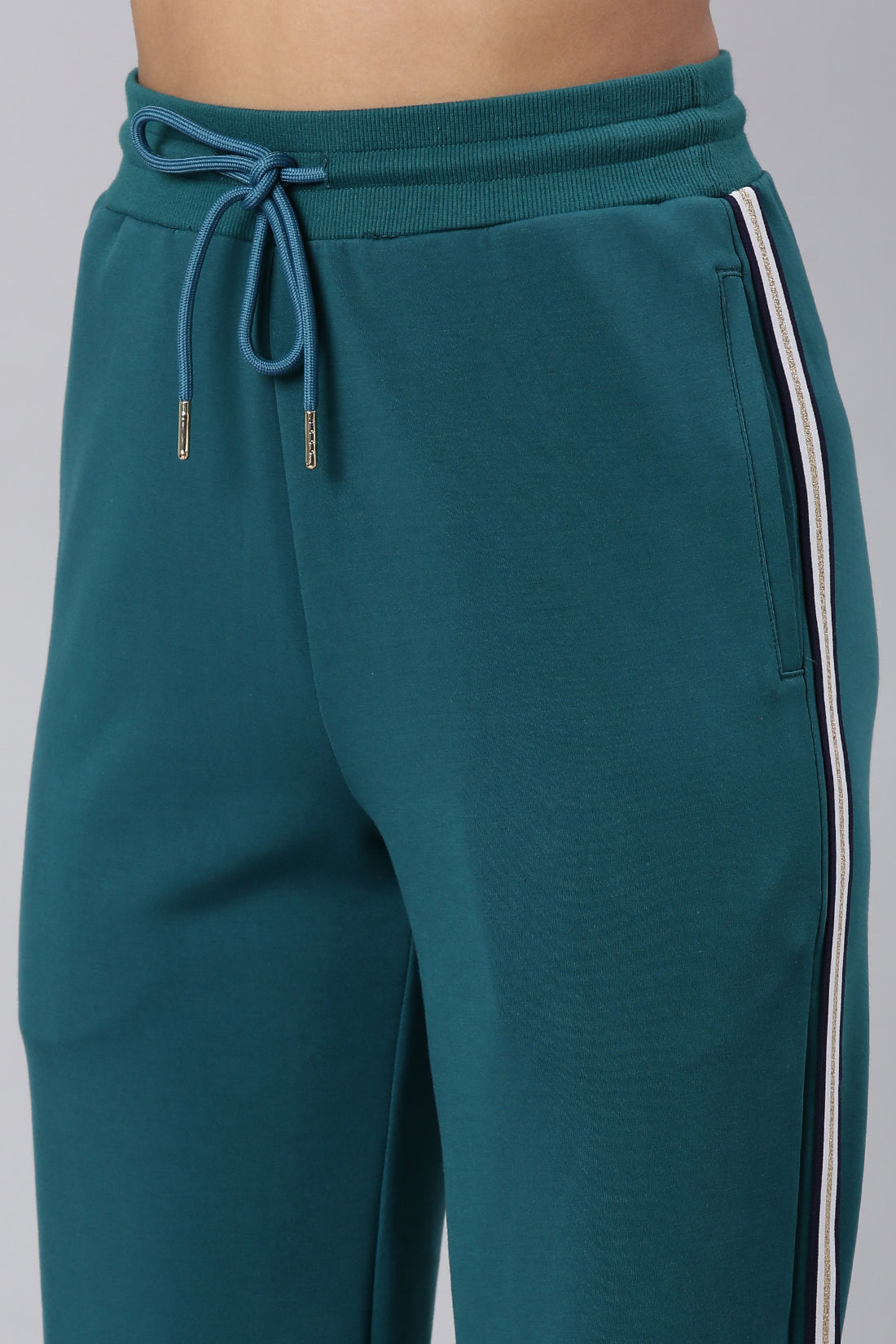 Green Straight Track Pant