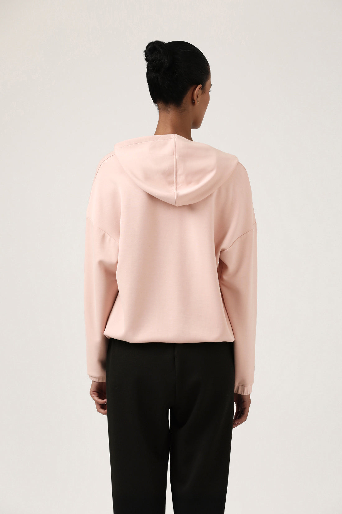 Pink Sweatshirt with Hoodie