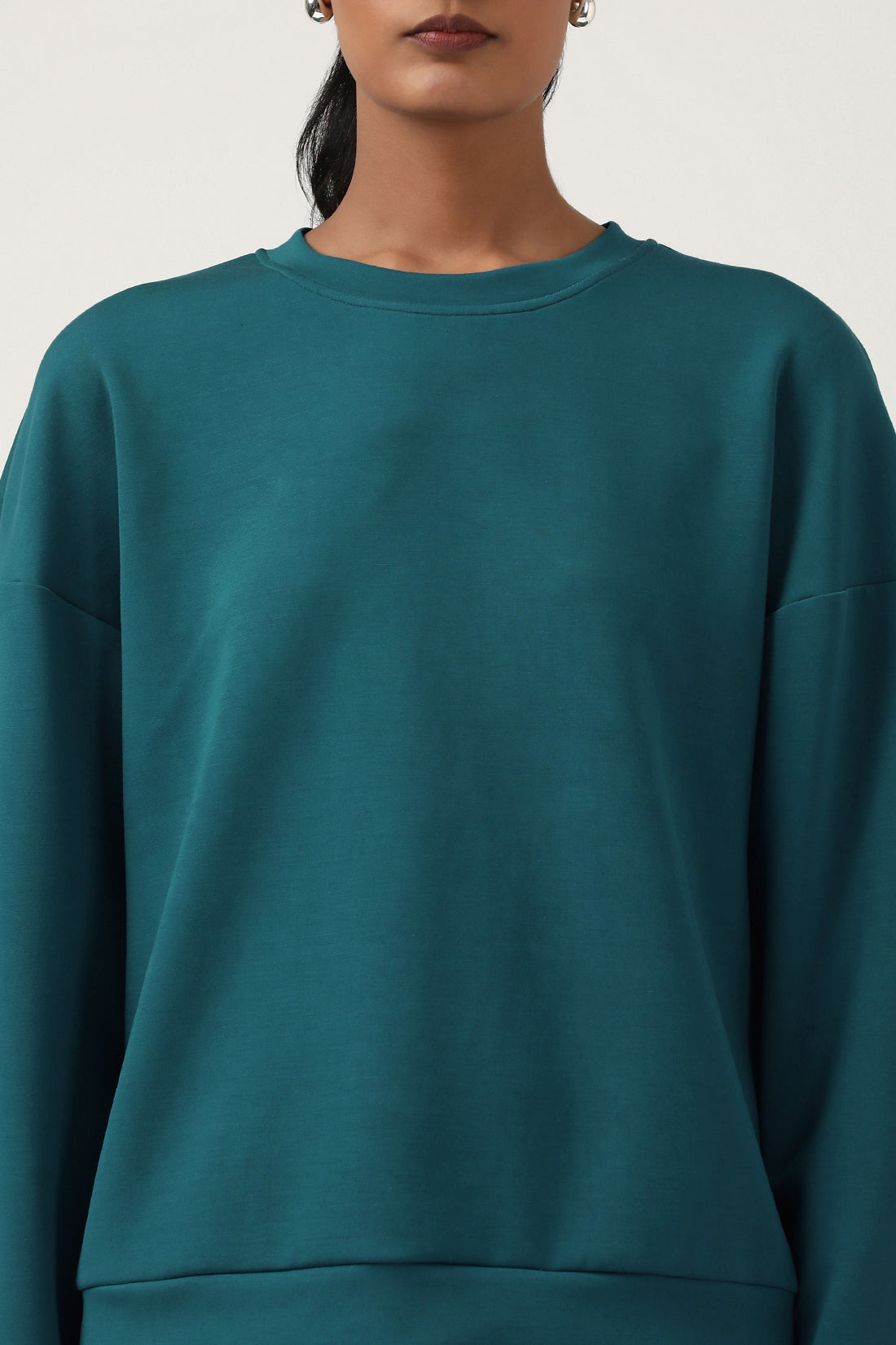 Green Round Neck Sweatshirt