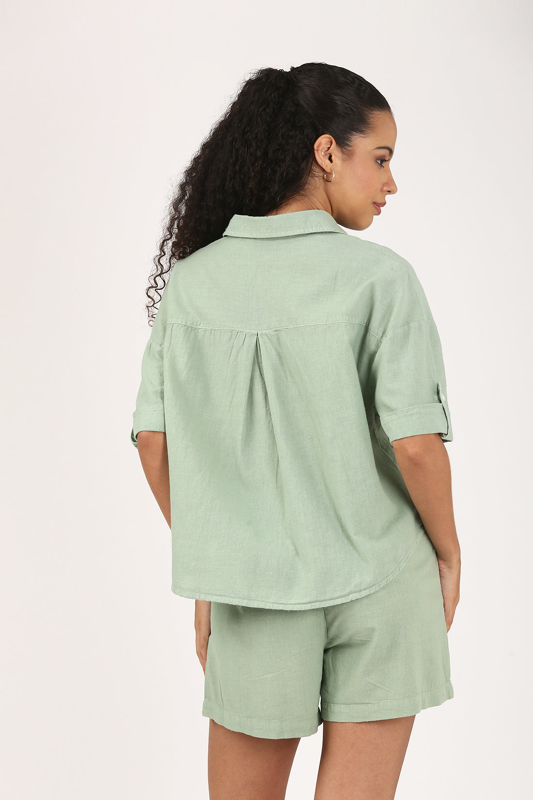 Sage Green Linen Shirt