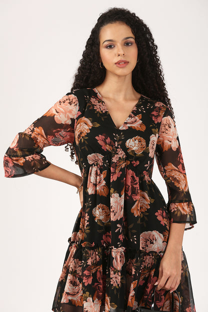 The Aurora Floral Mini Dress-The Versatile Edit