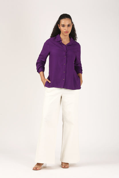 Regalia Amethyst Viscose Shirt