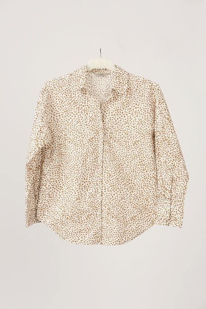 Savanna Chic Oversized Printed Shirt