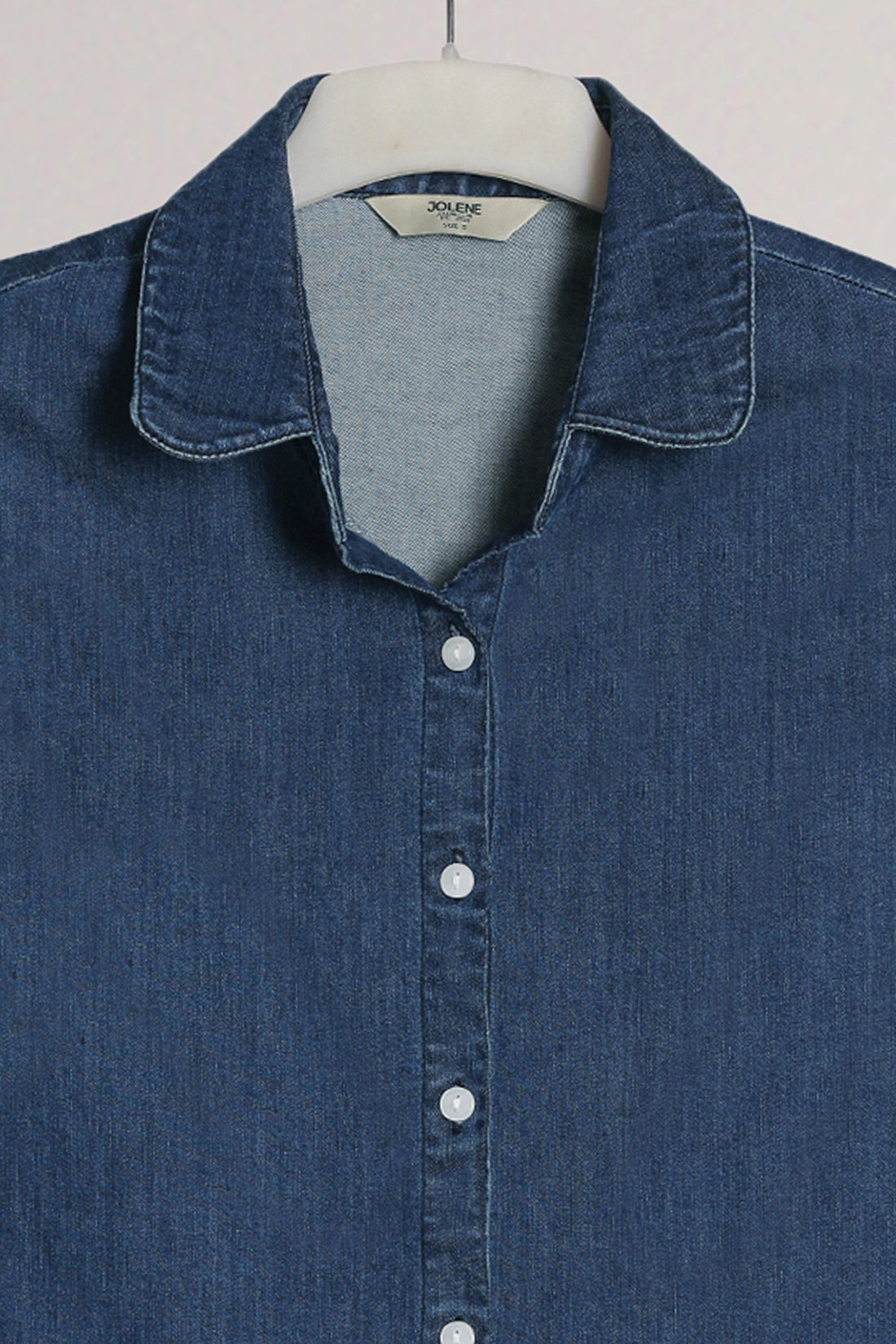 Indigo Denim Sleeveless Shirt