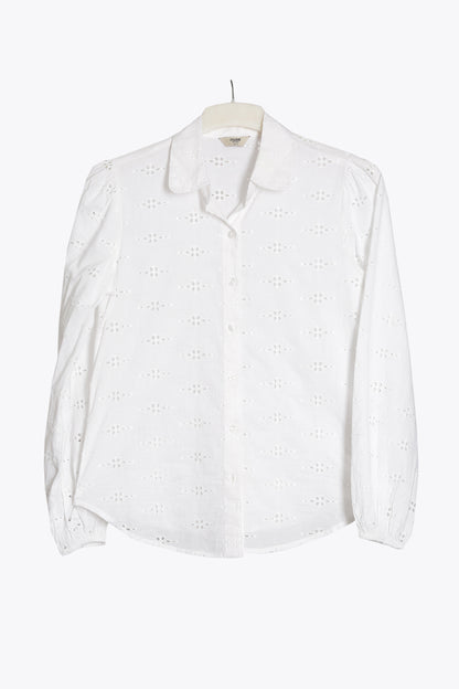 White Embroidered Shirt