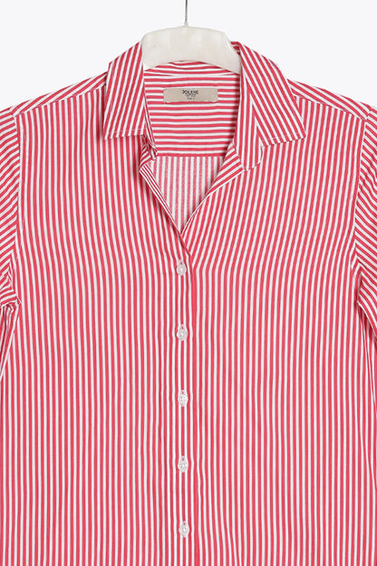Classic Red & White Striped Shirt
