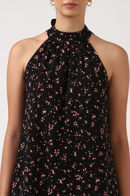 Summer Bloom Halter Neck Top
