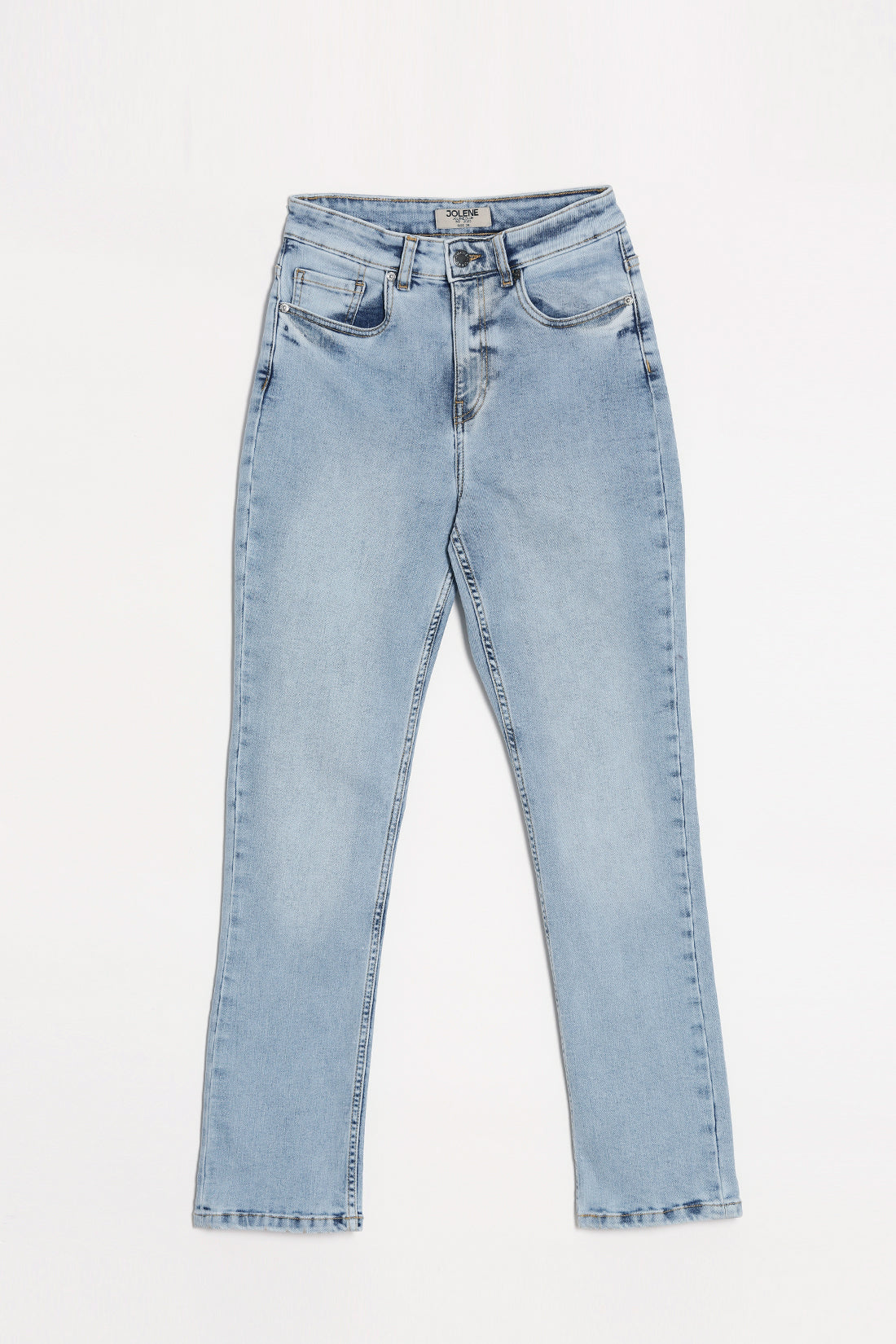 Ice Blue Straight Fit Super Stretch Comfort Jeans