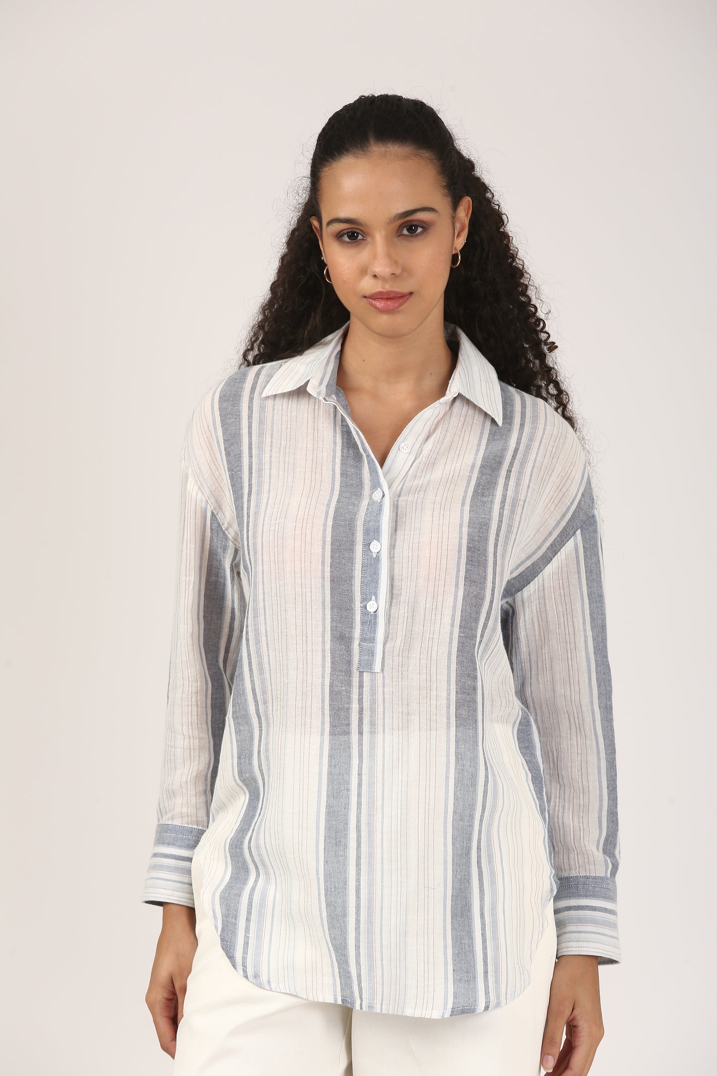 Shoreline Cotton Popover Shirt