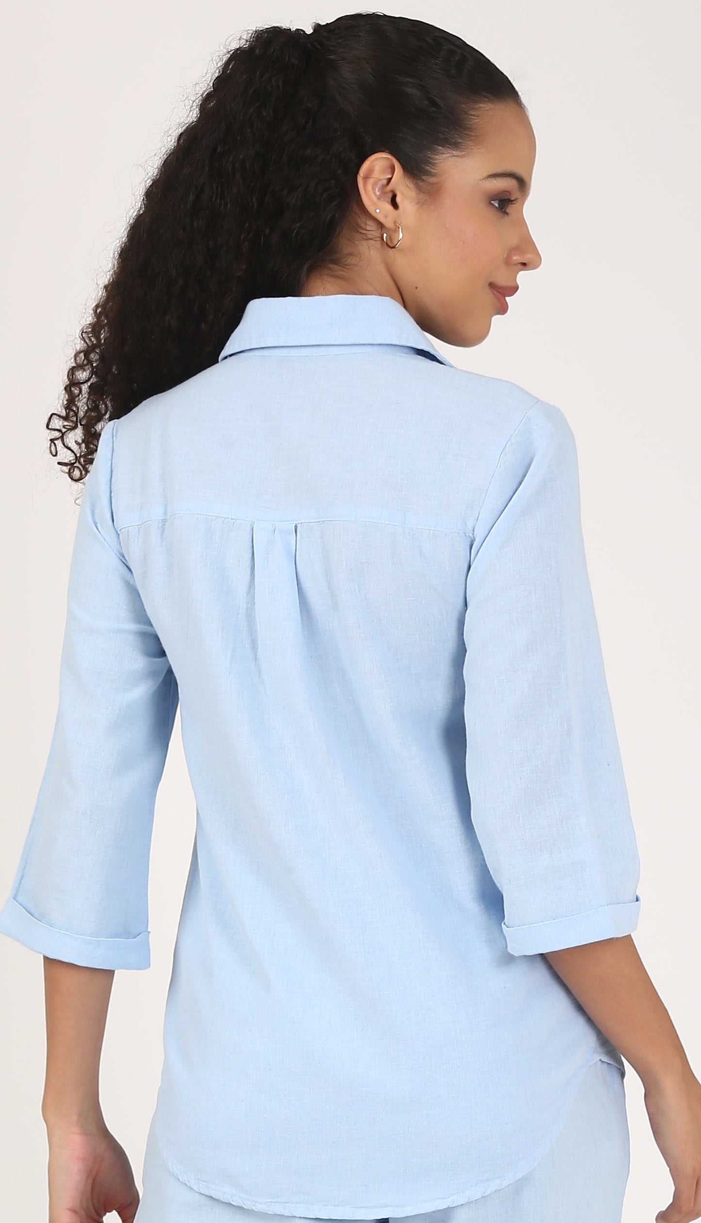 Cloud Blue Soft Linen shirt
