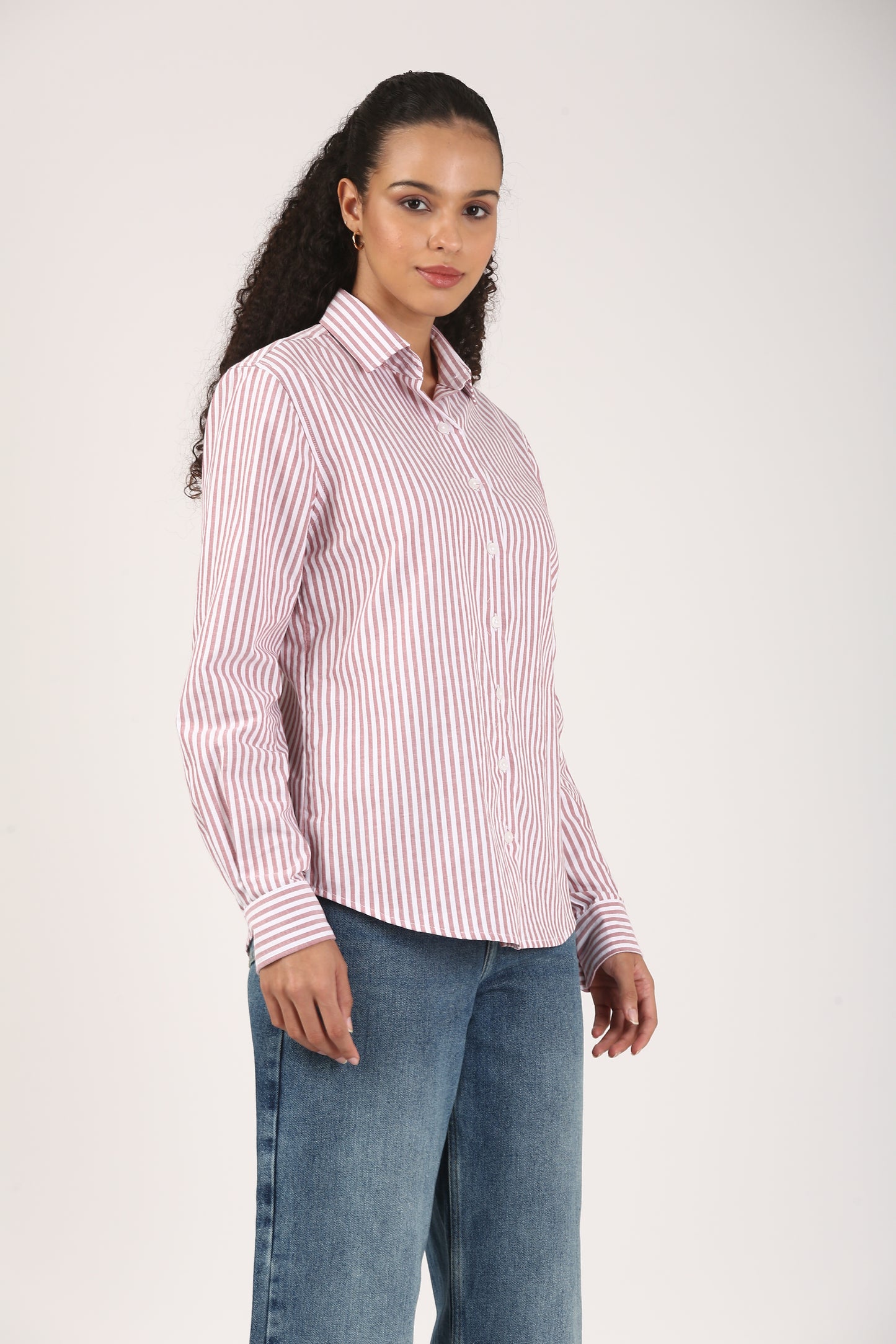 Crimson Oxford Boyfriend Shirt