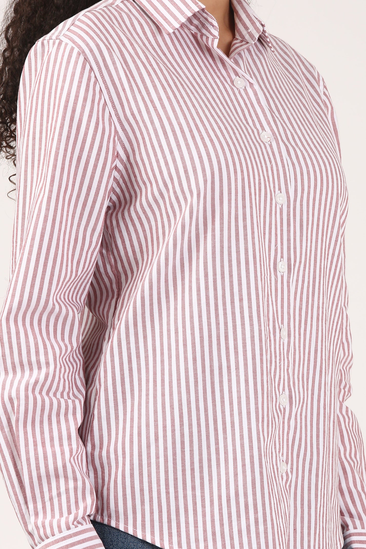 Crimson Oxford Boyfriend Shirt