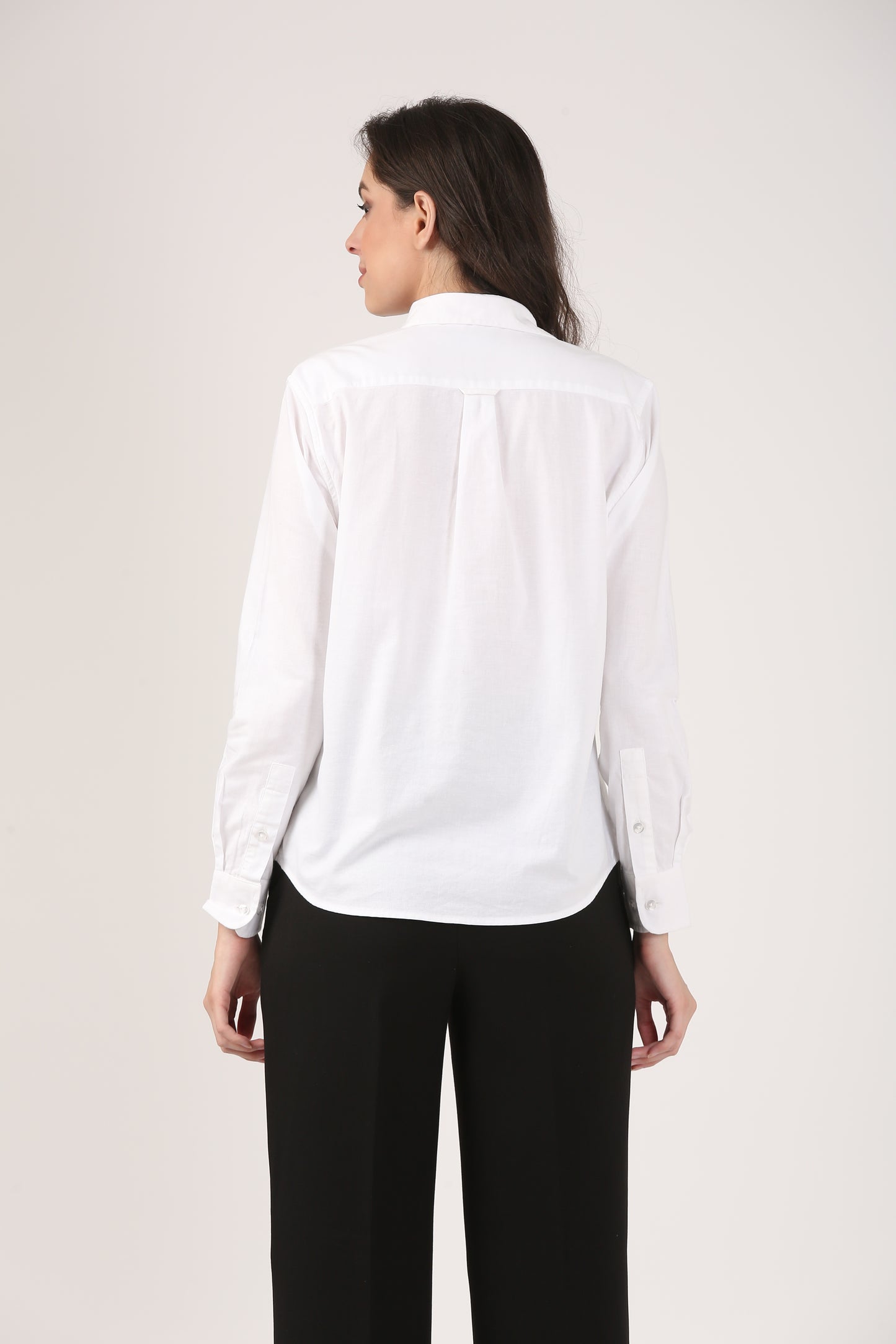 White Cotton Oxford Classic Fit shirt