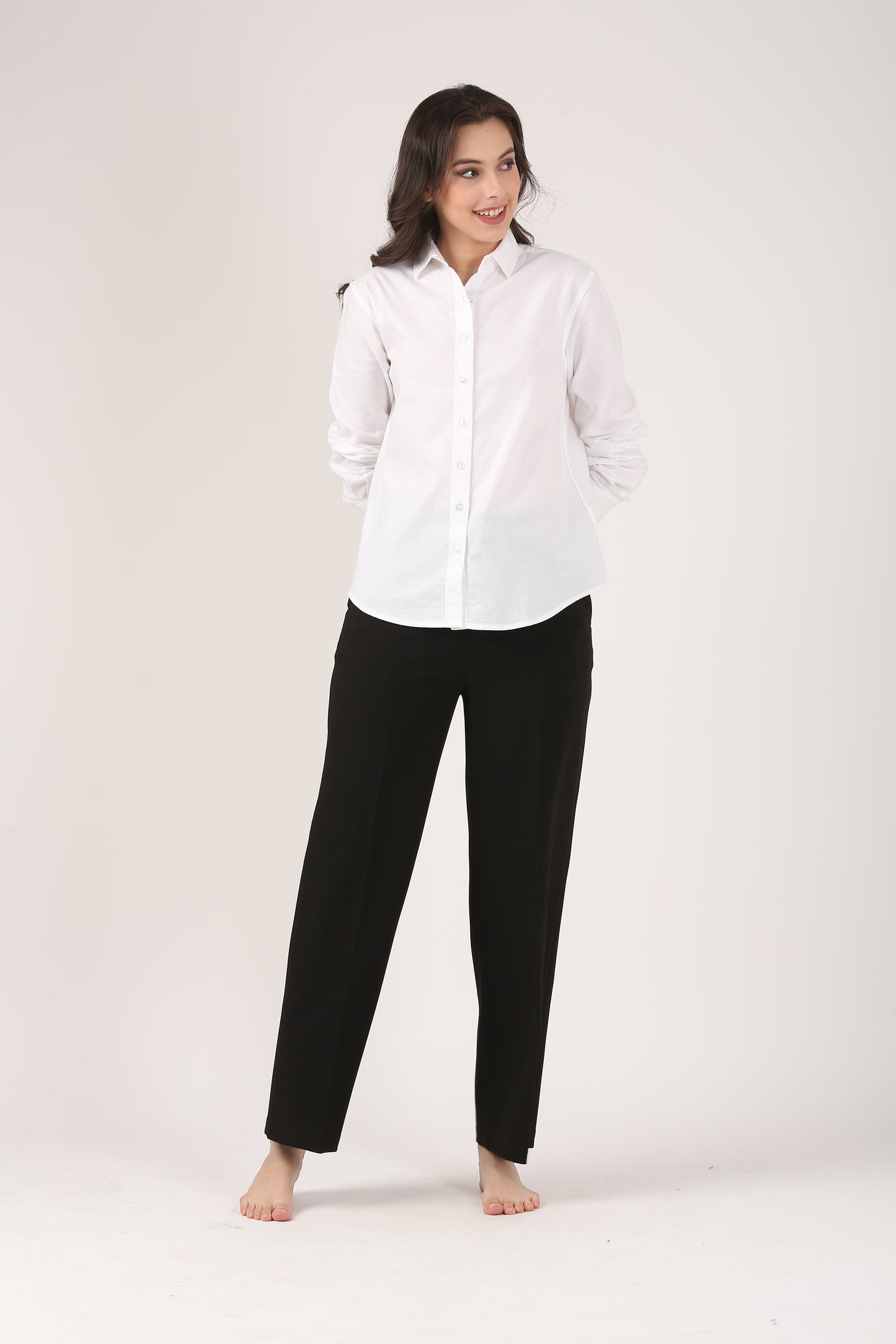 White Cotton Oxford Classic Fit shirt