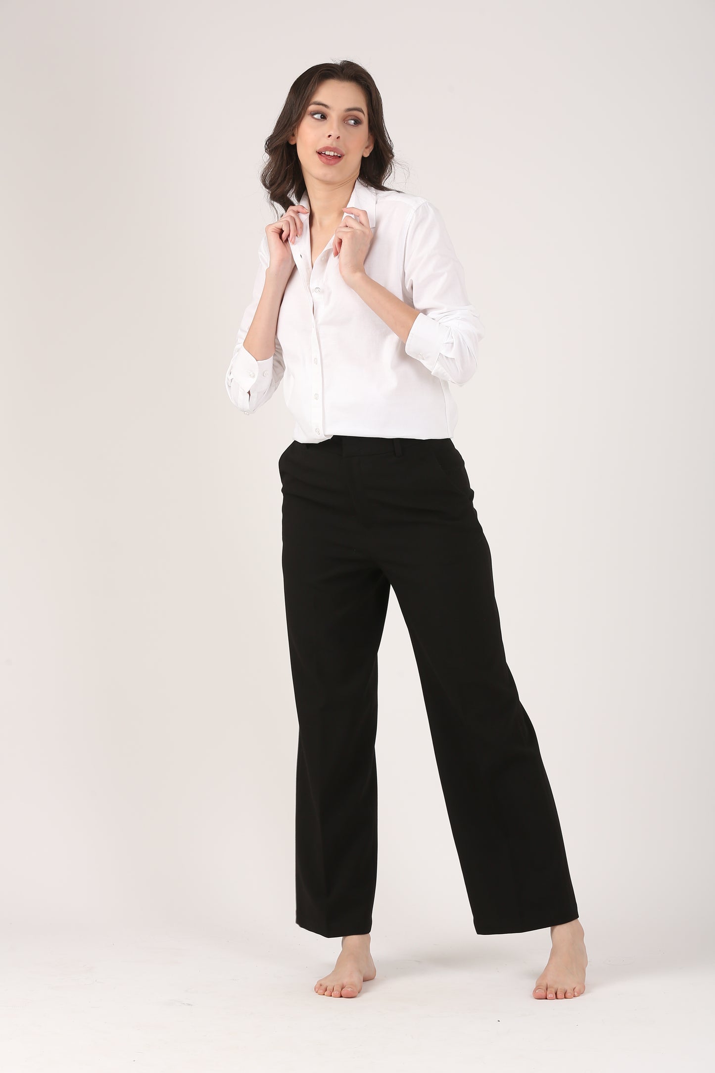 White Cotton Oxford Classic Fit shirt