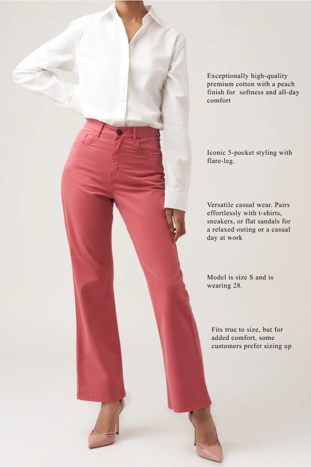 Slate Rose Flare Pant