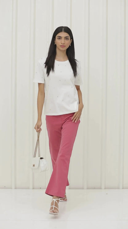 Slate Rose Flare Pant